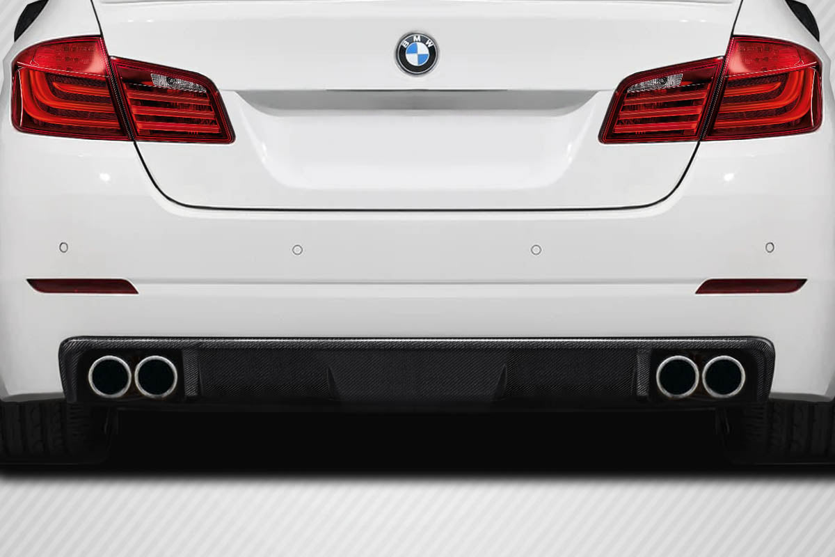 2011-2016 BMW 5 Series F10 4DR Carbon Creations Wave Rear Diffuser - 1 Piece