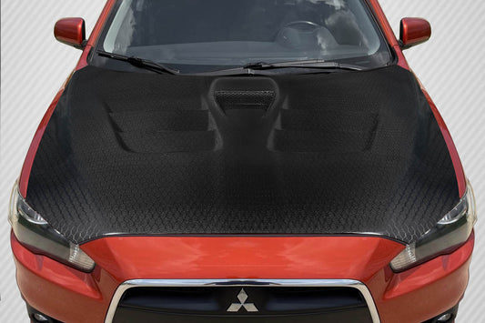 2008-2017 Mitsubishi Lancer / Lancer Evolution 10 Lancer Carbon Creations Geo6ix Dritech GT Concept Hood - 1 Piece