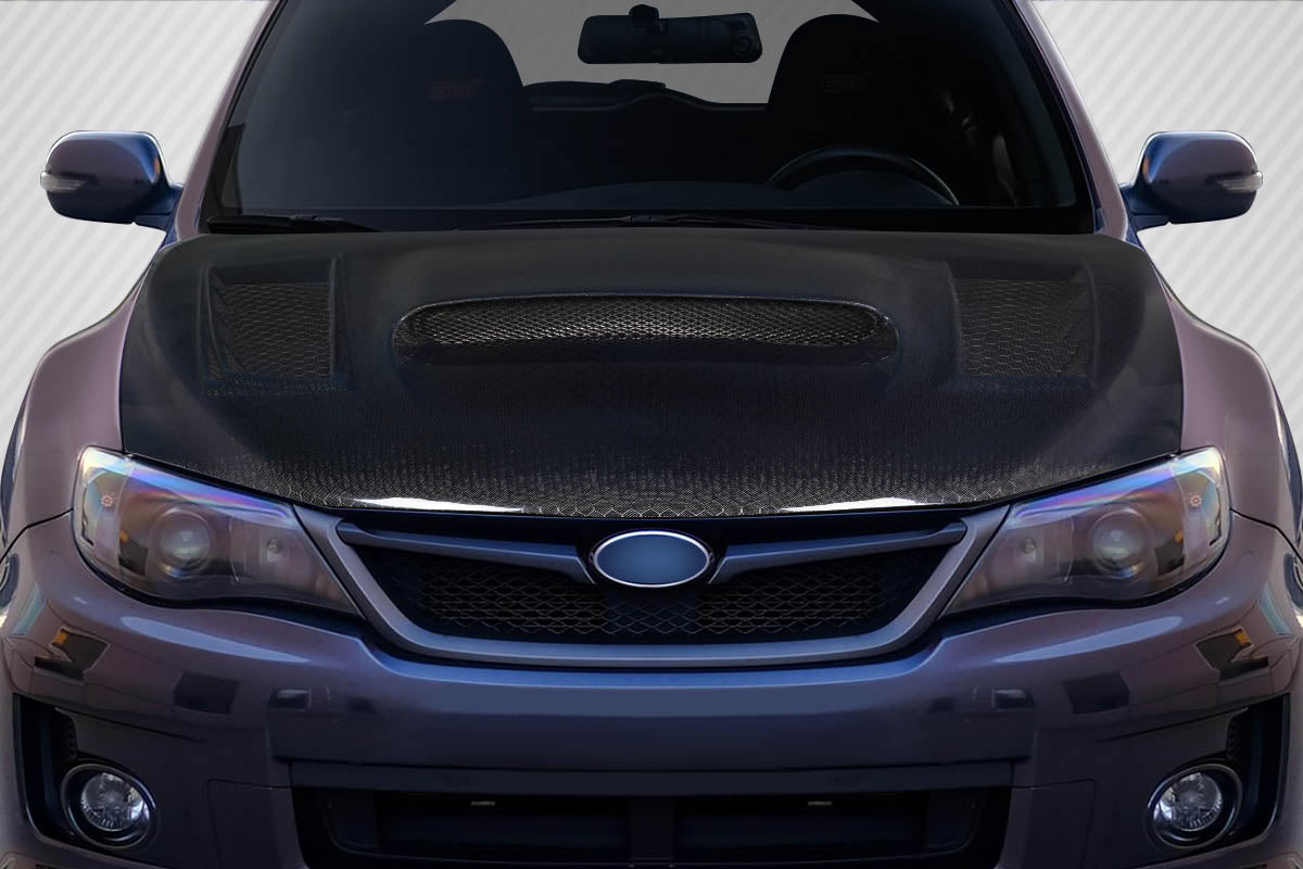 2008-2011 Subaru Impreza 2008-2014 WRX STI Carbon Creations Geo6ix Dritech GT Concept Hood - 1 Piece