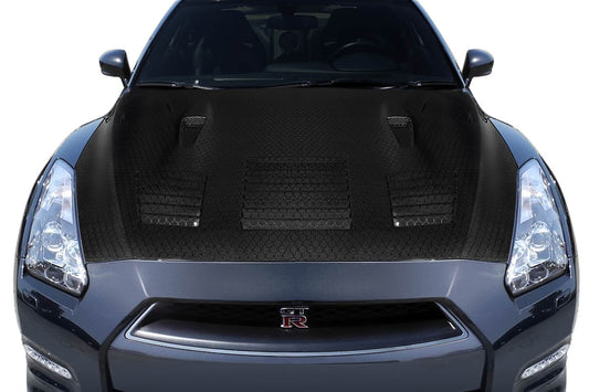 2009-2016 Nissan GT-R R35 Carbon Creations Geo6ix GT2 Hood - 1 Piece