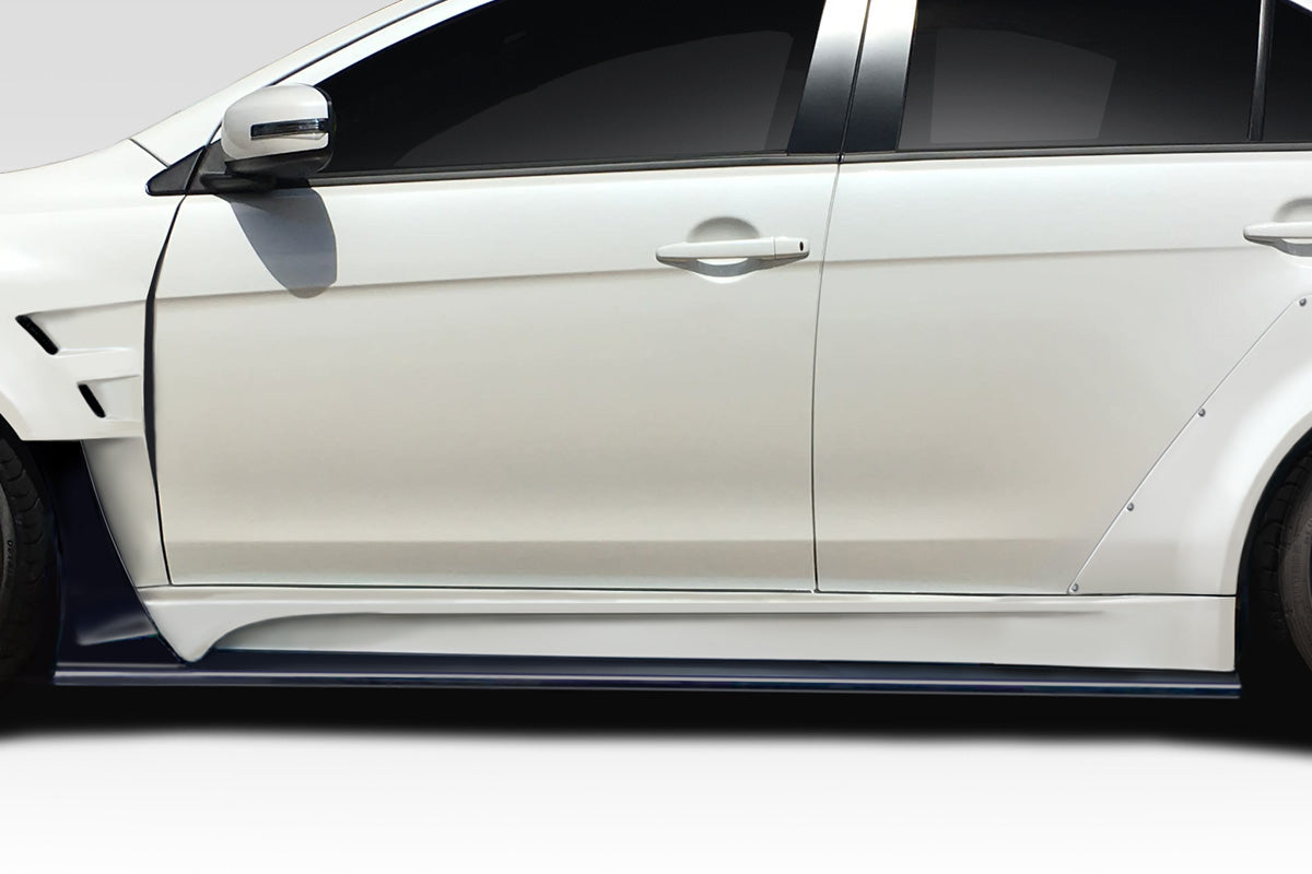 2008-2017 Mitsubishi Lancer / Lancer Evolution 10 Duraflex Vantix Side Skirt Rocker Panels - 2 Pieces