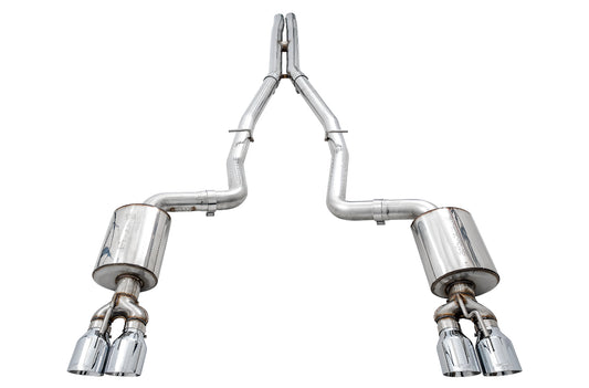 AWE Touring Edition Exhaust for 17+ Challenger 5.7 - Chrome Silver Quad Tips