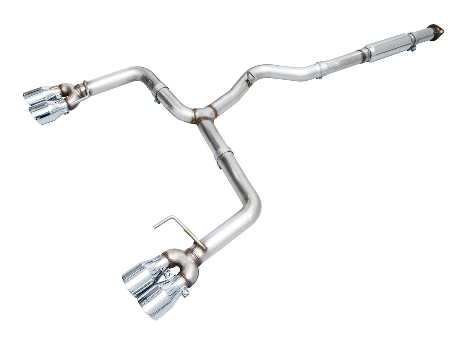 AWE Track Edition Exhaust for VB Subaru WRX - Chrome Silver Tips