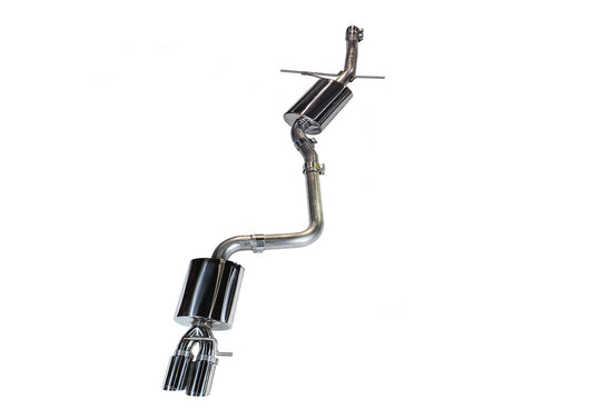 AWE Touring Edition Exhaust for B8/B8.5 A4 2.0T - Single Side, Chrome Silver Tips