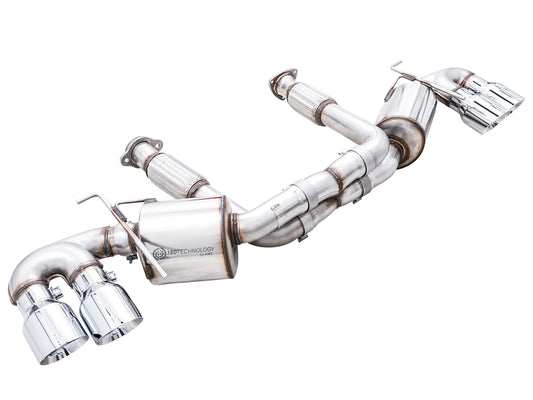 AWE Touring Edition Exhaust for C8 Corvette -- Chrome Silver Tips