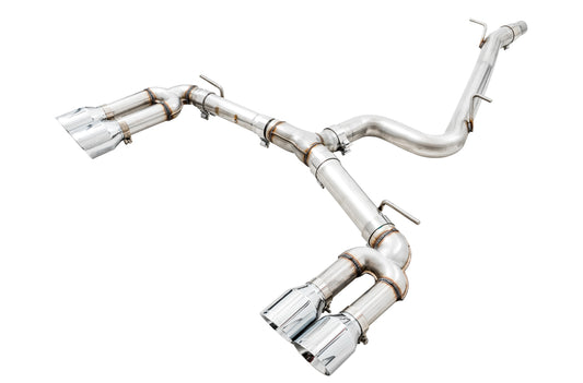 AWE Track Edition Exhaust for Audi 8V S3 - Chrome Silver Tips, 102mm