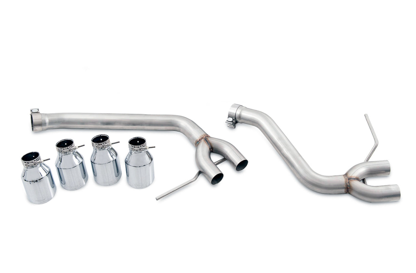 AWE Track Edition Axle-back Exhaust for Porsche Macan S / GTS / Turbo - Chrome Silver 102mm Tips