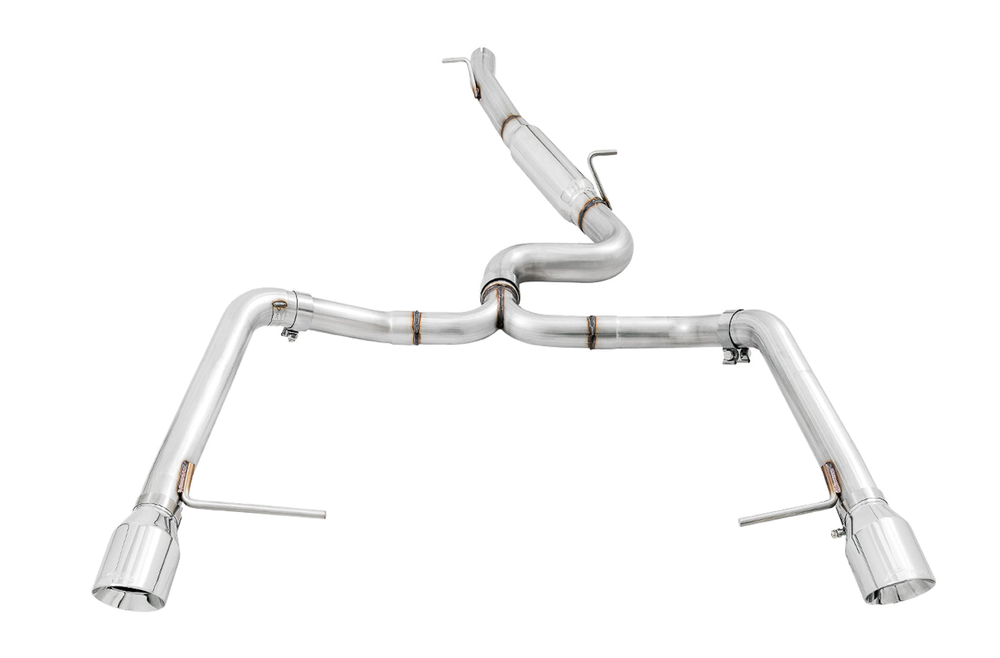 AWE Track Edition Exhaust for VW Golf Alltrack / Sportwagen 4Motion - Chrome Silver Tips