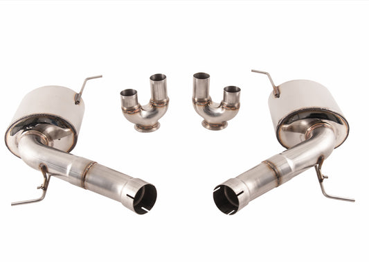 AWE Touring Edition Axle Back Exhaust for BMW F10 M5, Chrome Silver Tips