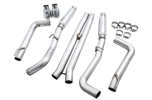 AWE Track Edition Exhaust for 15+ Charger 6.4 / 6.2 SC - Chrome Silver Tips