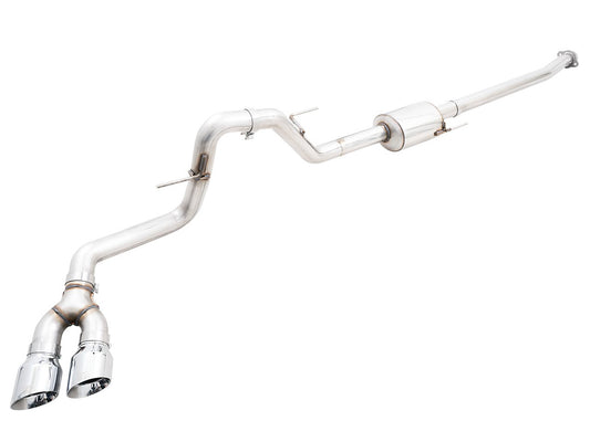 AWE 0FG Dual Side Exit Exhaust for '21+ Ford F-150 - 4.5" Chrome Silver Tips