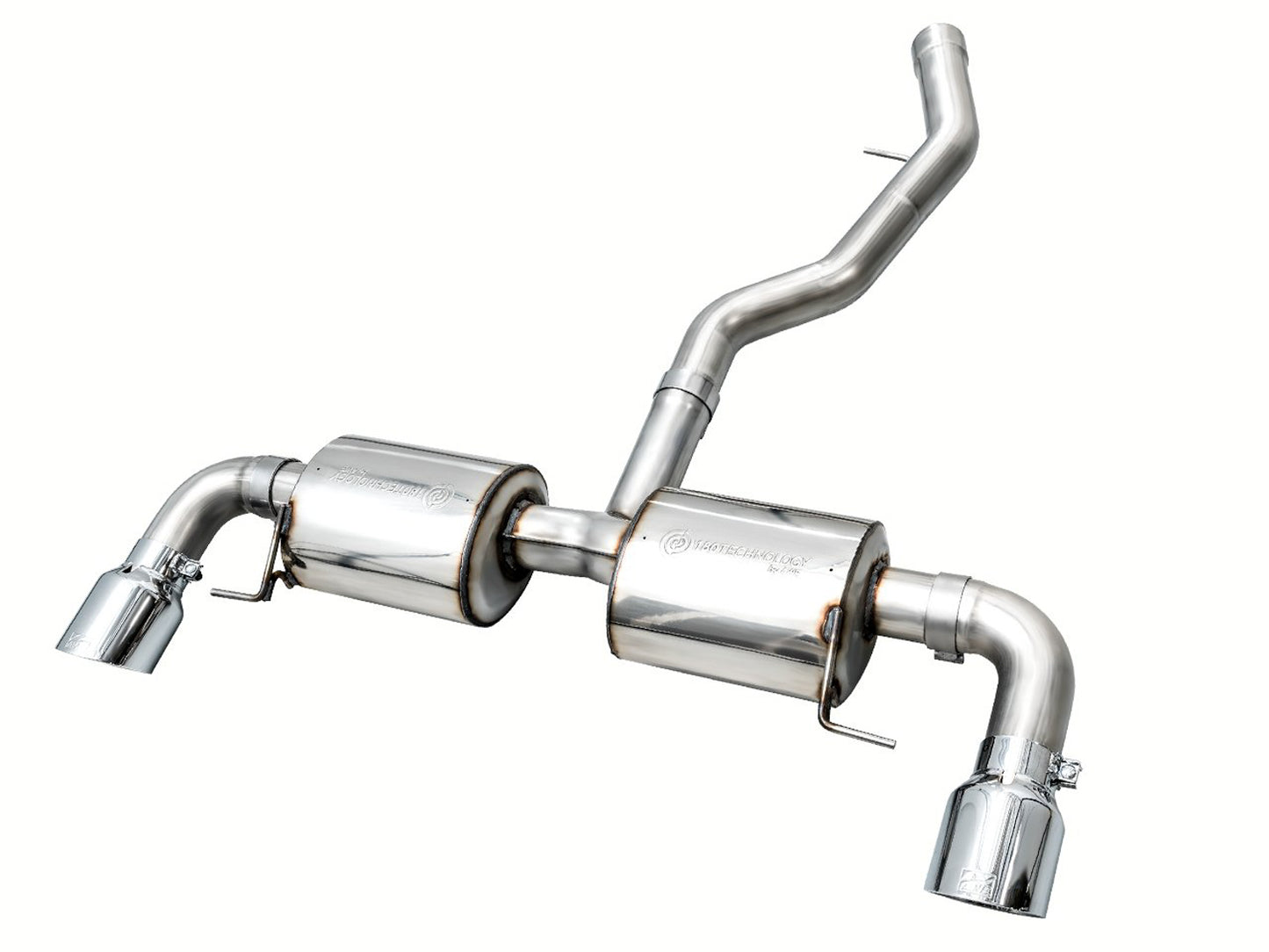 AWE Touring Edition Axle Back Exhaust for BMW G2X 330i/430i - Chrome Silver