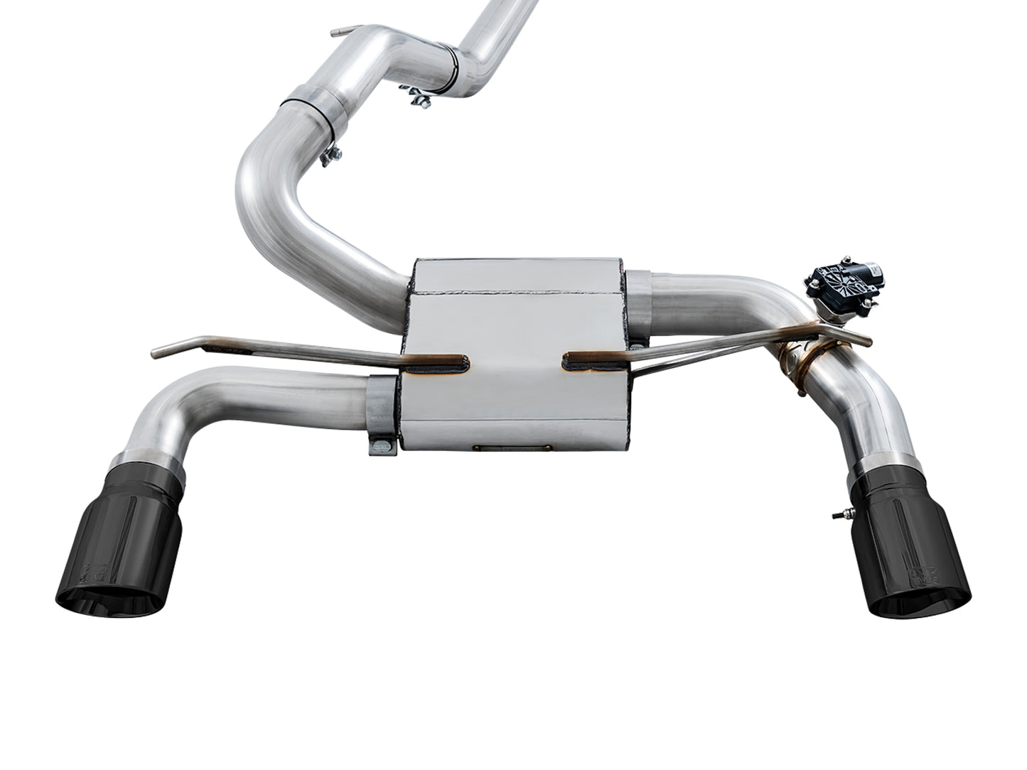 AWE SwitchPath™ Cat-back Exhaust (with Remote) for Ford Focus RS - Diamond Black Tips