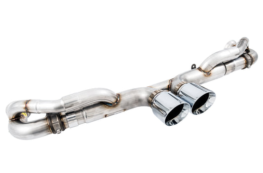 AWE SwitchPath™ Exhaust for Porsche 991.1 / 991.2 GT3 / RS - Chrome Silver Tips