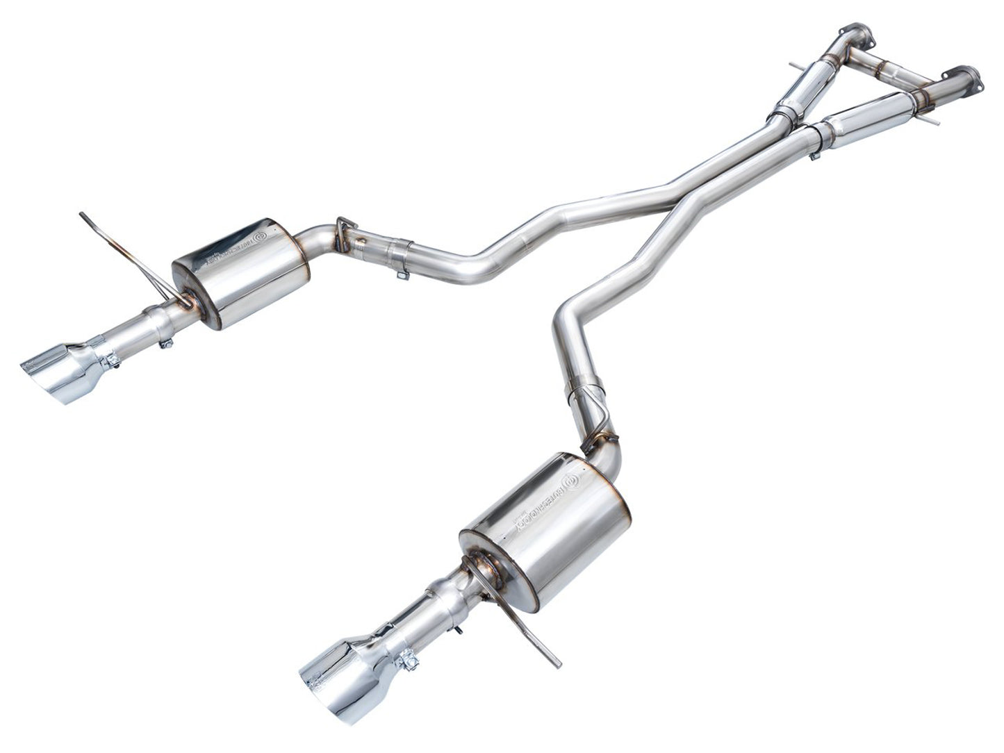 AWE Touring Edition Exhaust for Dodge Durango 6.4 / 6.2 SC - Chrome Silver Tips