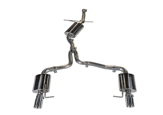 AWE Touring Edition Exhaust for 8R Q5 2.0T - Chrome Silver Tips