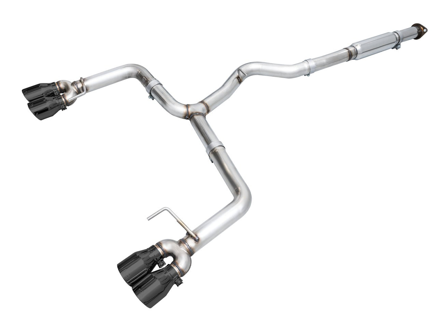 AWE Track Edition Exhaust for VB Subaru WRX - Diamond Black Tips