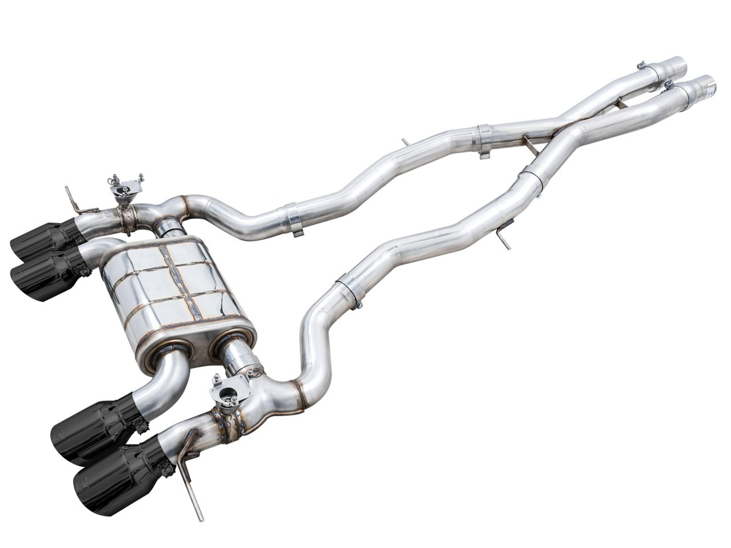 AWE SwitchPath Catback Exhaust for BMW G8X M3/M4 - Chrome Silver Tips