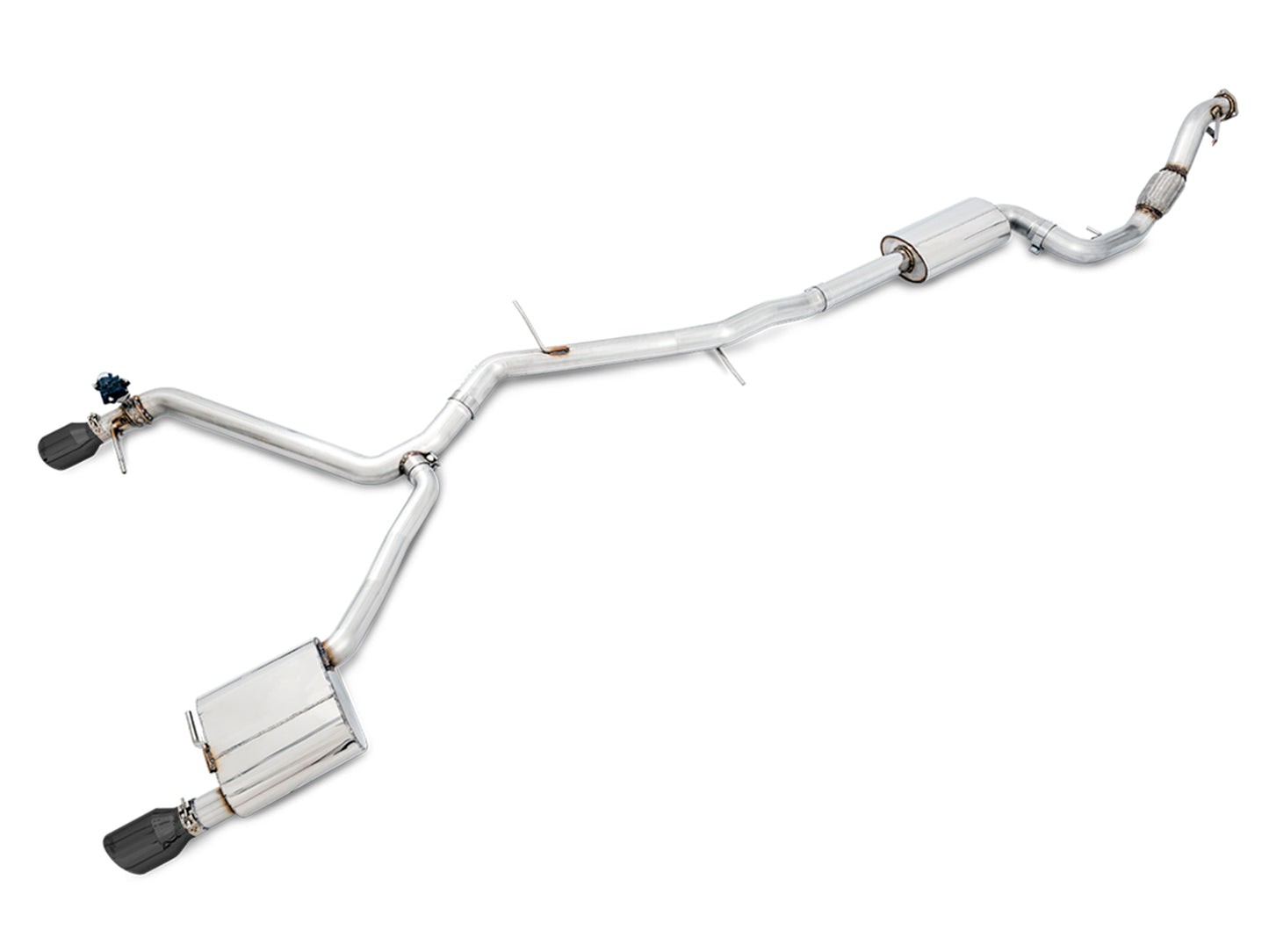 AWE SwitchPath™ Exhaust for B9 A5, Dual Outlet - Diamond Black Tips (includes DP and SwitchPath Remote)