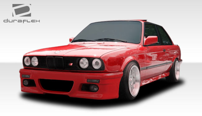 1984-1991 BMW 3 Series E30 2DR 4DR Duraflex M3 Look (E46 Look) Front Bumper Cover - 1 Piece