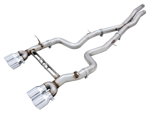 AWE Track Edition Catback Exhaust for BMW F8X M3/M4 - Chrome Silver