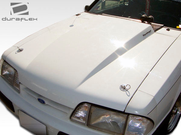 1987-1993 Ford Mustang Duraflex 2" Cowl Hood - 1 Piece