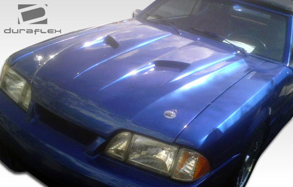 1987-1993 Ford Mustang Duraflex Mach 2 Hood - 1 Piece