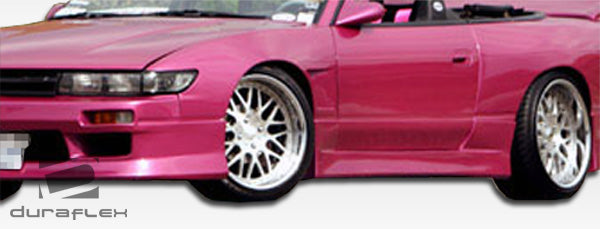 1989-1994 Nissan 240SX S13 Duraflex V-Speed Side Skirts Rocker Panels - 2 Piece