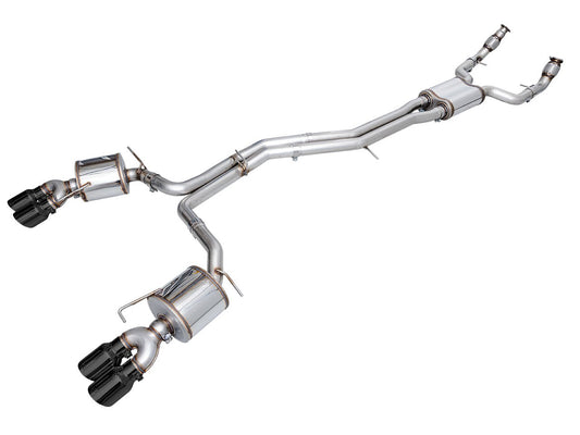 AWE Touring Edition Exhaust for Audi C8 S6/S7 - Diamond Black Tips