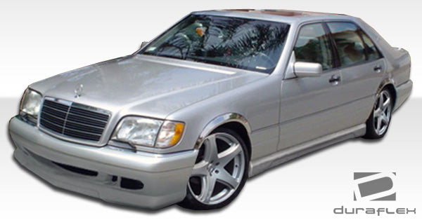 1992-1999 Mercedes S Class W140 Duraflex W-1 Side Skirts Rocker Panels (short wheelbase) - 2 Piece