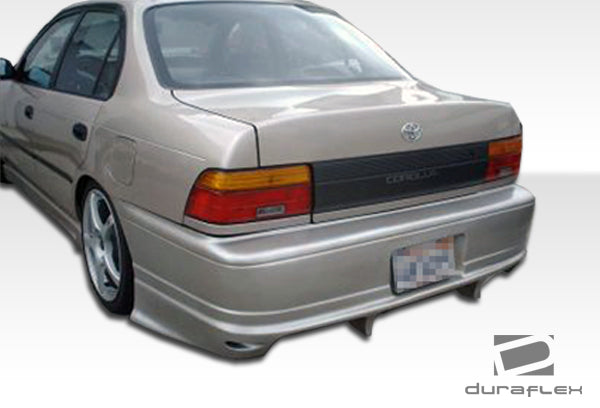 1993-1997 Toyota Corolla Geo Prizm Duraflex Bomber Rear Bumper Cover - 1 Piece