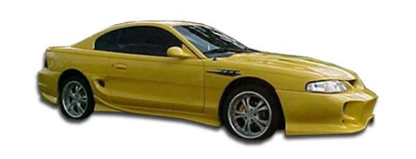 1994-1998 Ford Mustang Duraflex Vader Side Skirts Rocker Panels - 2 Piece