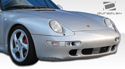 1995-1998 Porsche 911 Carrera 993 Duraflex Turbo Look Front Bumper Cover - 1 Piece