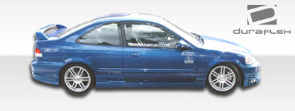 1996-2000 Honda Civic 2DR / HB Duraflex Bomber Side Skirts Rocker Panels - 2 Piece