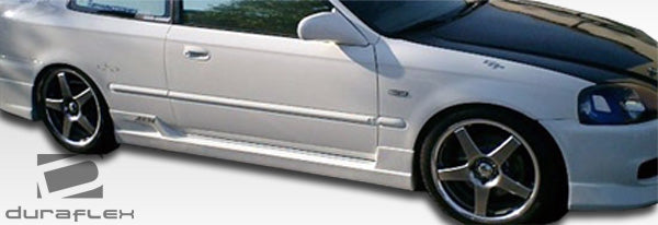 1996-2000 Honda Civic 2DR / HB Duraflex Buddy Side Skirts Rocker Panels - 2 Piece