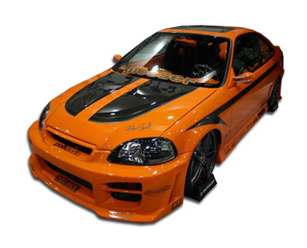 1999-2000 Honda Civic 2DR Duraflex R34 Body Kit - 4 Piece