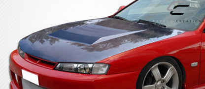 1997-1998 Nissan 240SX S14 Carbon Creations D-1 Hood - 1 Piece