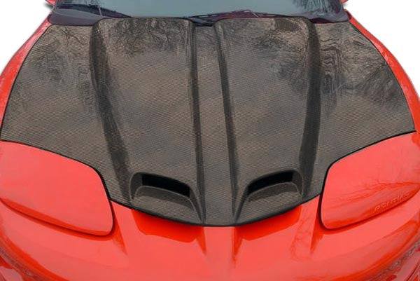 1998-2002 Pontiac Firebird Carbon Creations WS-6 Hood - 1 Piece