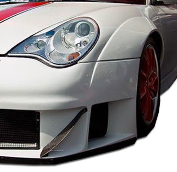 2002-2004 Porsche 911 Carrera 996 C2 C4 Duraflex GT3 RSR Look Wide Body Front Fenders - 2 Piece