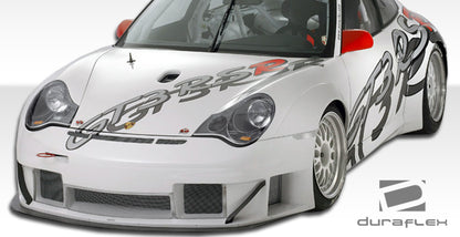 2002-2004 Porsche 911 Carrera 996 C2 C4 Duraflex GT3 RSR Look Wide Body Front Bumper Cover - 1 Piece