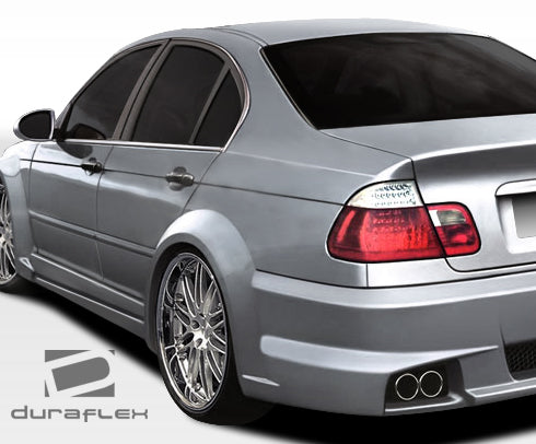 1999-2005 BMW 3 Series E46 4DR Duraflex I-Design Wide Body Rear Fender Flares - 2 Piece