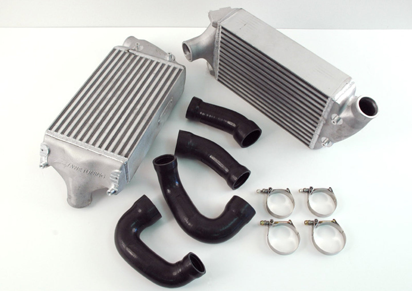 AWE Performance Intercoolers for Porsche 997 Turbo / GT2 - Black Hoses