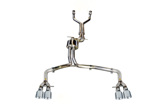 AWE Track Edition Exhaust for Audi C7 S7 4.0T - Chrome Silver Tips