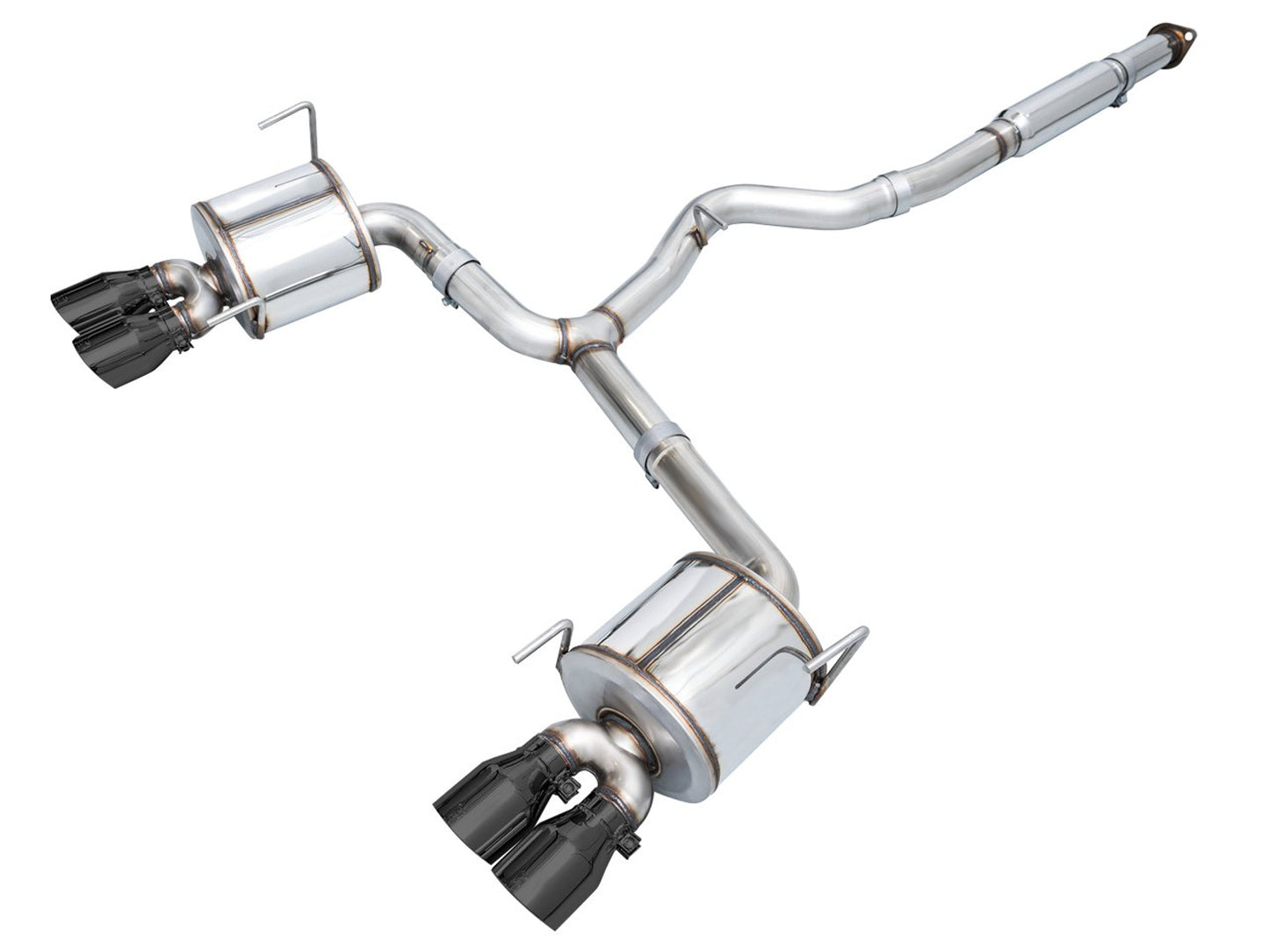 AWE Touring Edition Exhaust for VB Subaru WRX - Diamond Black Tips