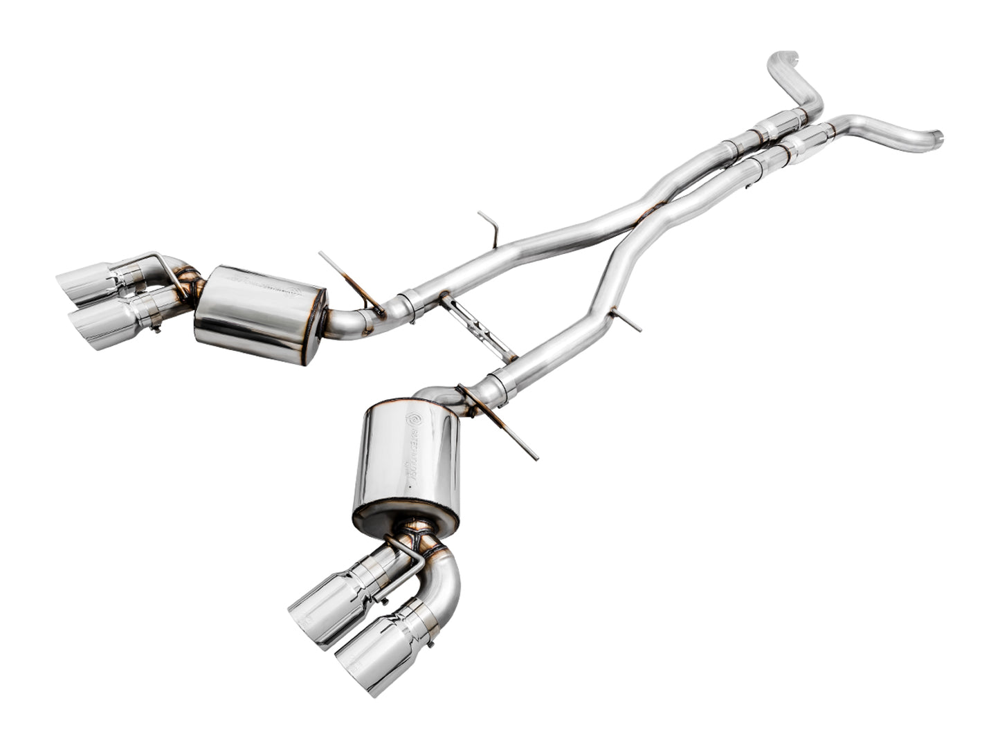 AWE Touring Edition Cat-back Exhaust for Gen6 Camaro SS / ZL1 / LT1 - Resonated - Chrome Silver Tips (Quad Outlet)