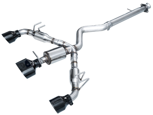 AWE Track Edition Exhaust for GR Corolla - Diamond Black Tips