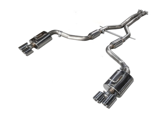 AWE Track Edition Exhaust for 970 Panamera 2/4 (2014+) -- With Chrome Silver Tips