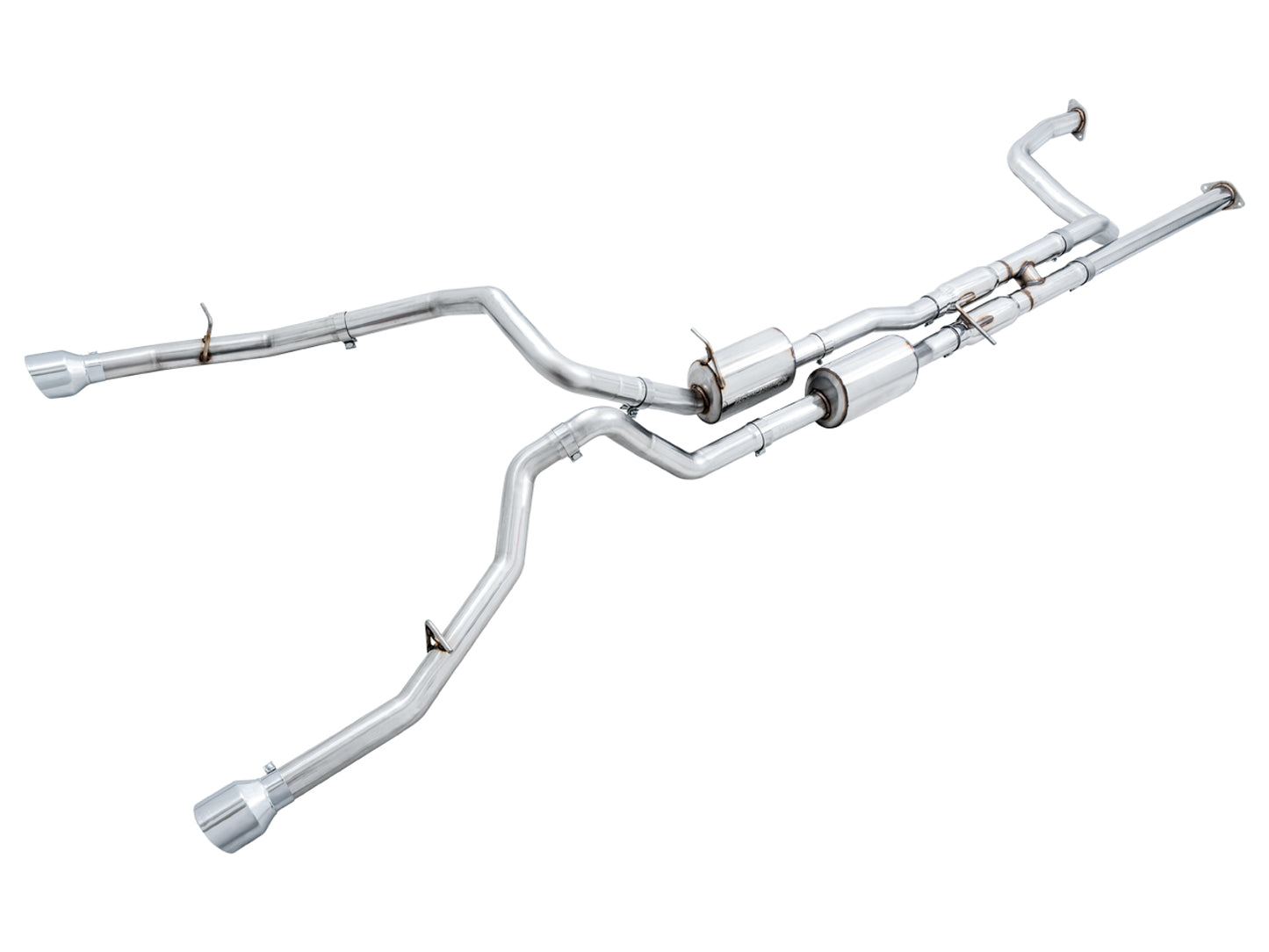 AWE 0FG Catback Exhaust for RAM TRX - Chrome Silver Tips