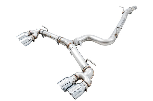 AWE Track Edition Exhaust for MK7.5 Golf R - Chrome Silver Tips, 102mm