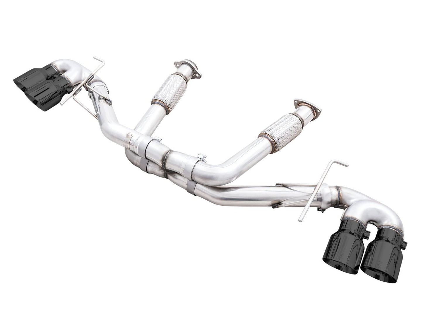 AWE Track Edition Exhaust for C8 Corvette -- Diamond Black Tips